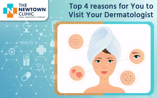 Top 4 reasons for You to Visit Your Dermatologist